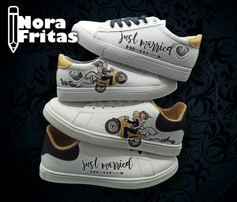 Custom Baskets de mariage avec moto