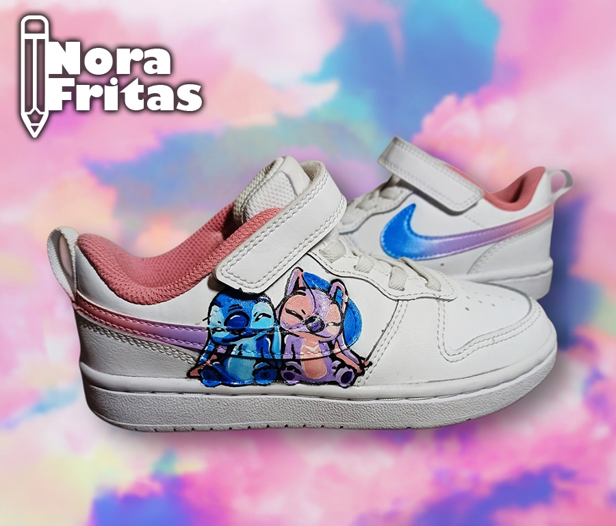 Custom baskets stitch nike