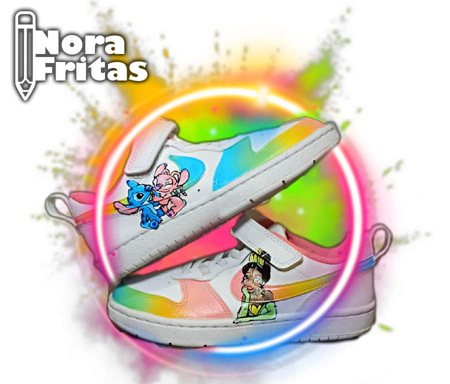 Custom baskets stitch et tiana