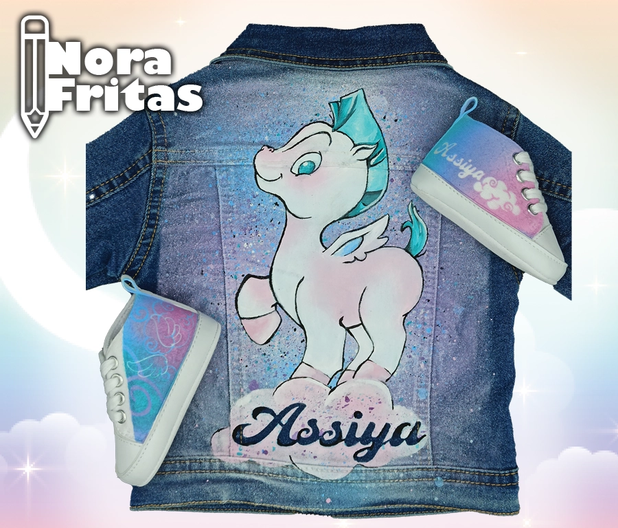 Custom veste bebe pegase hercule
